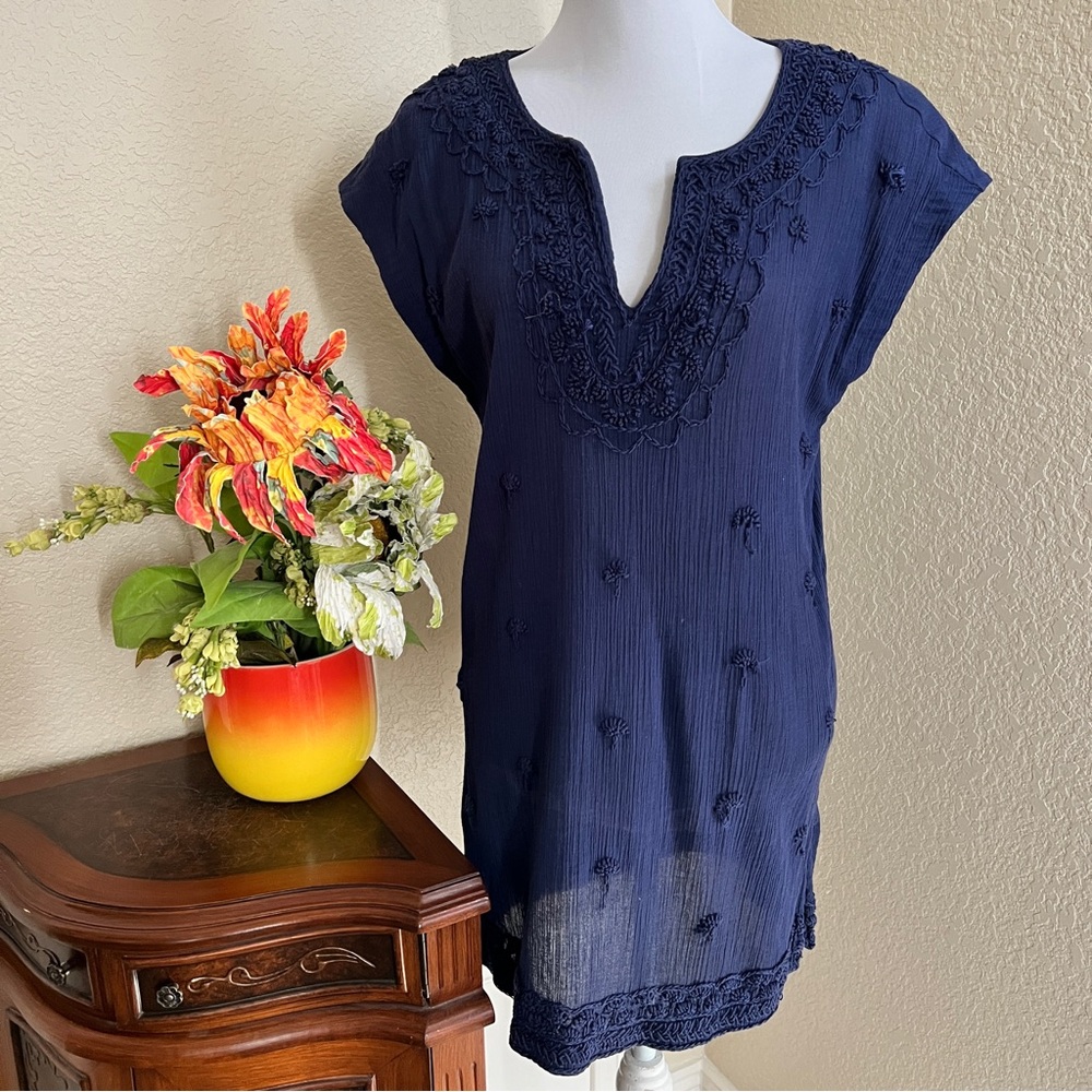 Tommy Bahama Embroidered Gauze Swimsuit Coverup